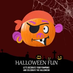 Joyfy 16 Packs Halloween Foam Craft Kit Pumpkin Decor Stickers, Halloween Party Favors School Games Gifts For Kids, Arts Activities Party Supplies -Halloween Costume Store GUEST f11345cf 1a89 46e1 9b63 af17b5a462e1