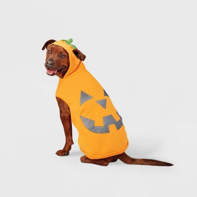 Jack-O'-Lantern Pumpkin Reflective Halloween Hoodie Dog And Cat Costume - Boots & Barkley™ 7 Jack-O'-Lantern Pumpkin Reflective Halloween Hoodie Dog And Cat Costume - Boots & Barkley™ - Image 7