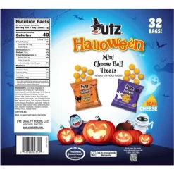 Utz Halloween Mini Cheese Ball Treats - 8oz/32ct