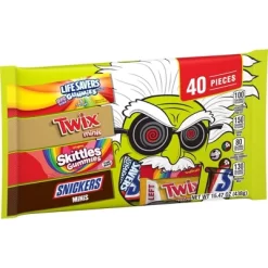 Mars - Snickers, Skittles, Twix & Life Savers Gummies Halloween Candy - 15.47oz/40ct