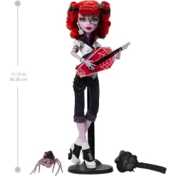 Monster High Boo-riginal Creeproduction Operetta Doll With Diary, Doll Stand And Pet