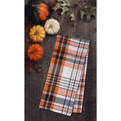 C&F Home Zelda Orange And Black Plaid Halloween Kitchen Towel -Halloween Costume Store GUEST f36637a1 5e44 49c5 bddc 7a1ae8c39ec0
