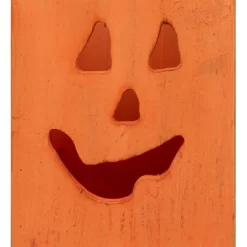 Northlight Large Orange Wood Jack O Lantern Halloween Candle Lantern - 8" -Halloween Costume Store GUEST f4bfc8ee 2de8 4f3d 80c4 a0acb7f2e5e7
