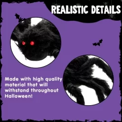 Joyfy 3pcs Halloween 63'' Hairy Huge Realistic Spiders, Indoor Outdoor And Yard Creepy Decor,Halloween Party Garden Haunted House Decorations -Halloween Costume Store GUEST f592bbe1 c254 47b1 86b0 29b6a96a1e8d