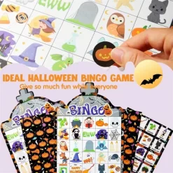 Joyfy 28 Players Halloween Bingo Game Cards, Halloween Party Favors Adults Kids Indoor Card Games For Classroom School Family Group Activities -Halloween Costume Store GUEST f95dc1d9 88d4 4af7 8032 6216b7a3c354