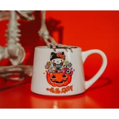 Silver Buffalo Sanrio Hello Kitty Pumpkin Candy Burglar Tapered Pottery Mug | Holds 14 Ounces -Halloween Costume Store GUEST f9ea2333 1229 41cf bf84 f4f15a99d76f
