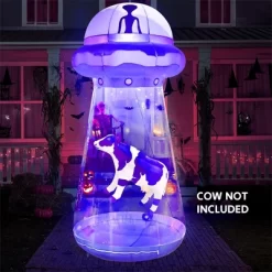 Joyfy 9 FT Halloween Inflatable Outdoor Decoration, Inflatable Purple UFO With Built-in LEDs For Halloween Party Yard Garden Lawn Outside Decoration -Halloween Costume Store GUEST ff4e81a1 17da 4901 a241 e08f2198ca1f